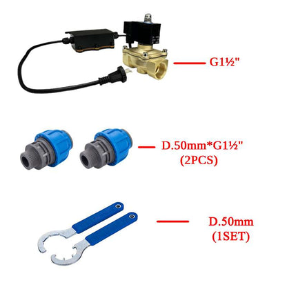 WIFI SOLENOID VALVE + FITTINGS + SPANNER TOOL