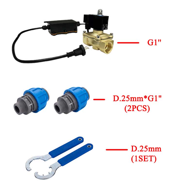 WIFI SOLENOID VALVE + FITTINGS + SPANNER TOOL